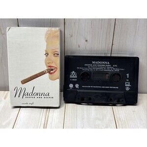 Vtg MADONNA Deeper And Deeper CASSETTE SINGLE TAPE EROTICA PROMO 90s DJ Stock